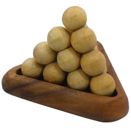 Pyramid Ball Fancy - 3D Wooden Brain Teaser Puzzle