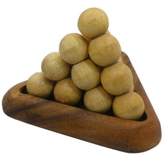 Pyramid Ball Fancy - 3D Wooden Brain Teaser Puzzle