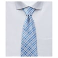 thumbnail image 2 of Jacob Alexander Men's Woven Plaid Pattern Slim 2.5 inch Width Neck Tie - Blue, 2 of 7