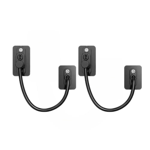 2 Pack Adjustable Window Safety Locks Aluminium Alloy Home Security Device