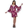 thumbnail image 2 of Moomaya Printed Robe&nbsp;For Women Dressing&nbsp;Gown&nbsp;Short Cotton Summer Bathrobe, 2 of 6