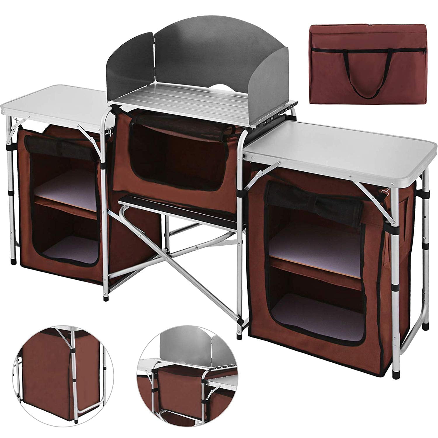 folding camping cooking table