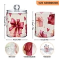 thumbnail image 3 of Gift Boxes with Bows Hearts Valentine Translucent Plastic Cans Storage Canisters with Lid Set of 4, 3 of 7