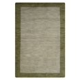 thumbnail image 2 of Rugsotic Carpets Hand Knotted Wool Area Rug 3'x5' Green Contemporary Rectangle Indoor Rug for Living Room, Bedroom Antimicrobial L00201, 2 of 4