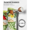 thumbnail image 6 of nqOlkjepod Outdoor Curtains for Patio Waterproof, Cute Green Gnomes Outdoor Privacy Panels Grommet, Flowers Forest Heart Vintage Blackout Outside Curtains for Porch/Cabana/Pergola 54"x84", 1 Panel, 6 of 8