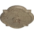 thumbnail image 3 of Ekena Millwork 24"W x 20 1/2"H x 1 1/8"P Waltz Ceiling Medallion (Fits Canopies up to 5 1/4"), Hand-Painted Gobi Desert Crackle, 3 of 5