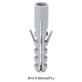thumbnail image 2 of Uxcell 10x50mm Expansion Pipe Tube Plastic Gray 100 Pack, 2 of 5