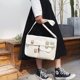 thumbnail image 1 of Bolsa Bolso bandolera de lona para mujer. bolso de hombro de viaje japonés coreano (blanco L) Ehuebsd Nuevos Originales, 1 of 9