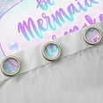 thumbnail image 4 of Castle Fairy Girls Ocean Mermaid Curtains Pack of 2 (42x84 Each),Marine Dreamy Princess Curtains Blackout,Bling Gradient Glitter Bedroom Curtains,Lightweight Room Decor, 4 of 6