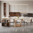 thumbnail image 3 of Decoration Ornaments Dining Table Organizer Modern Kitchen Dinning Table Unique Luxury Mesa De Comedor Dinning Room Furniture My Lux Decor Round, 3 of 14