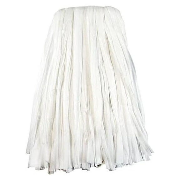 BWKBW2024 #24 Nonwoven Rayon/Polyester Cut End Edge Mop - White (12/Carton)
