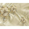 thumbnail image 2 of Papier Peint 3D Luxe Fleur Européenne Dorée SKU# WAL0135, 2 of 4