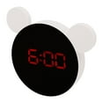 thumbnail image 4 of Reloj Despertador Digital Con Espejos De Reloj Reloj De Espejo LED De Forma De Oreja Linda Con Forma De Espejo LED Con Modo De Noche De Repetición Para Niños Dormitorio En, 4 of 7