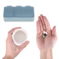 thumbnail image 4 of Unique Bargains 1 Pc Pill Case 3 Grid Design Pill Box Blue, 4 of 6
