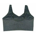 thumbnail image 3 of Puma Women's Sports Bra 2 Pack Seamless Removable Cups Size: XL, Color: Black/Grey, 3 of 10