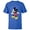 Royal, variant on Disney Mickey Mouse Surprised - Short Sleeve T-Shirt for Kids - Customized-White