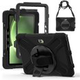 thumbnail image 1 of For Samsung Galaxy Tab Active5 Pro X350 X356b Active Pro T540 T545 T547 Active4 Pro T630 T636 Kickstand Case Cover With Shoulder Strap Black, 1 of 5