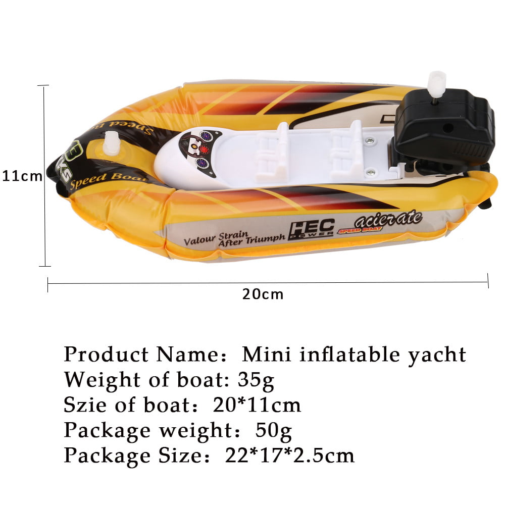Mini Inflatable Yacht Boat Children's Bath Toys Pool Toys Motorboats For Baby 