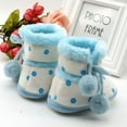 thumbnail image 6 of URMAGIC Baby Boys Girls Fleece Winter Warm Snow Boots Soft Sole Crib Shoes Booties for Newborn Infant Toddler 0-18 Months, 6 of 7