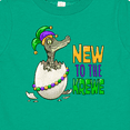 thumbnail image 4 of Inktastic New to the Krewe Mardi Gras Baby Alligator Boys or Girls Baby T-Shirt, 4 of 5