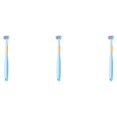 thumbnail image 3 of Guardoinrt Tongue Scraping Toothbrush In One Convenient Tool Made A22 Sky Blue Child 3Set, 3 of 6