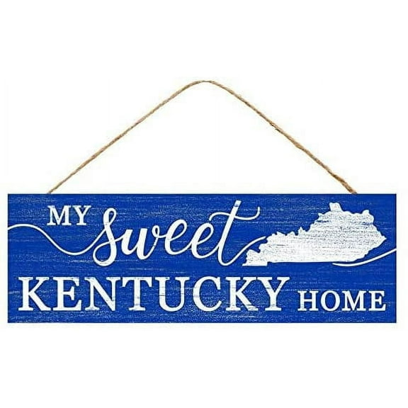 My Sweet Kentucky Home Sign - 15" x 5", Easter, Spring, Wreath, Wooden Home Decor, Christmas