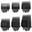 6 Pcs Guide Guards, variant on Oneisall DTJ-001 Dog Clippers for Grooming, High Power 7000RPM Low Noise Dog Grooming Clippers with Stainless Steel Blade & 6 Guide Guards, Rechargeable Dog Grooming Kit for Heavy Coats, Grey Blue