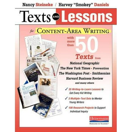 Harvard Lessons - Texts and Lessons for Content-Area Writing : With More Than 50 Texts from National Geographic, the New York Times, Prevention, the Washington Post, Smithsonian, Harvard Business Review and Many Others