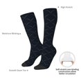 thumbnail image 4 of Fotbe Black Fish scales Calcetas Divertidas Estampadas para Hombre y Mujer, Calcetas de Algodón hasta la Rodilla para Caminar, Correr, Enfermería y Embarazo, 4 of 6