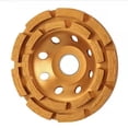 thumbnail image 5 of Ensemble de Roues à Meules Diamant Multi-Tailles - Design Double Rangée de 115 à 180mm pour Polissage de Pierre, Béton et Sol / Construction en Granit Doré Durable / en Vrac (100/125 Paquets) & Options Individuelles, 5 of 5
