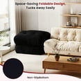 thumbnail image 5 of Centilab Big Bean Bag Chairs, Adults Bean Bag Lounger Sofa with Memory Foam Filled, Bean Bag Couch for Living Room Bedroom Lounge, Ergonomic Support, Black, 5 of 8