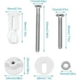 Toilet Seat Fittings,Toilet Seat Bolts and Nuts Expanding Rubber Top