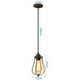 thumbnail image 5 of Lámpara colgante industrial vintage E27 luces retro para cafetería, hogar, loft, cocina, sala de estar y dormitorio de hotel (óxido), 5 of 5