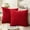 Red, variant on DADHOT Festive Christmas Pillow Covers - Soft Velvet Decorative Square Cushion Cases (18x18 inches, Orange)