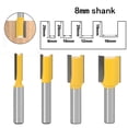 thumbnail image 4 of 1Pc 8mm Bottom Wood Cleaning Bit Straight Router Bit Milling Cutter Herramientas Woodworking Tools Ferramentas 8X6mm, 4 of 7