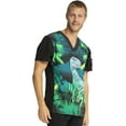 thumbnail image 4 of Tooniforms Scrubs Top For Men V-Neck TF708, L, Jungle Nights, 4 of 7