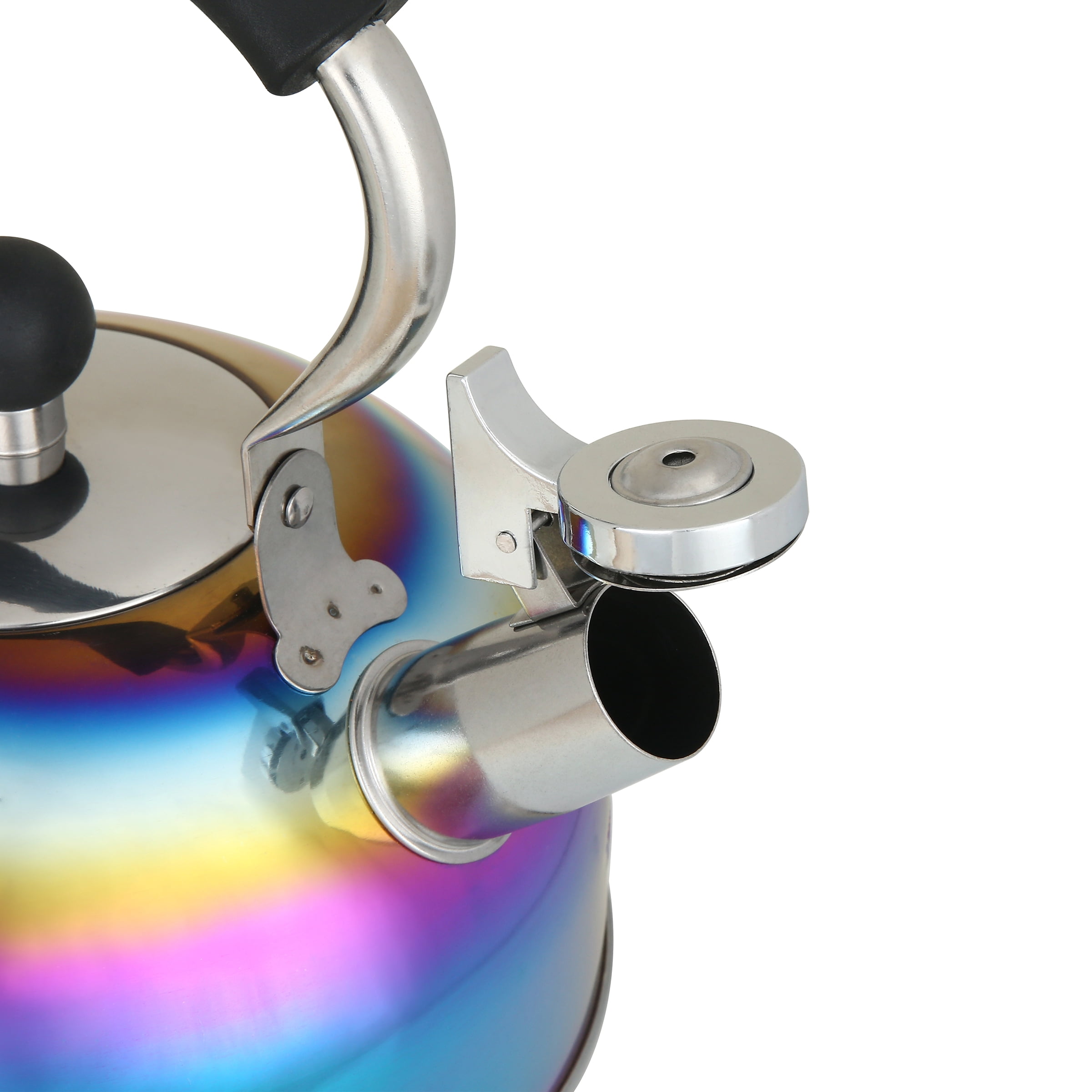 Mainstays Stainless Steel 2.5 Liter Rainbow Tea Kettle