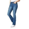 thumbnail image 2 of WallFlower Women's Legendary Bootcut Mid-Rise Insta Stretch Juniors Jeans (Standard and Plus), 2 of 6