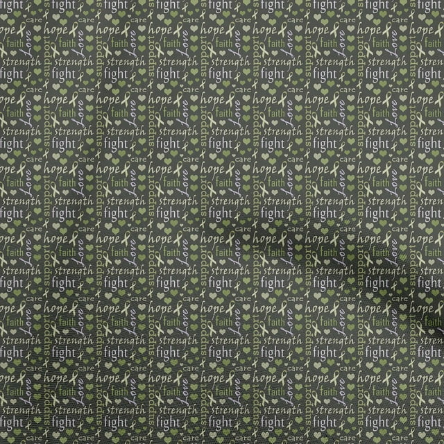 oneOone Rayon Olive Green Fabric Text Craft Projects Decor Fabric Printed By The Yard 56 Inch Wide