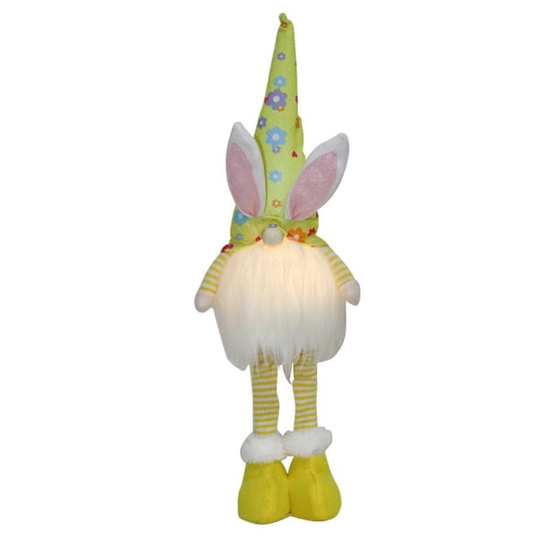 Conejo Hechos A Mano, Muñeco Sin Rostro De Conejito De Pascua Con Luz, Muñeco Enano De Peluche De Pascua, Figurita Coleccionable, Regalo, Juguetes Para Niños Advancent HA047019-06