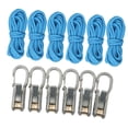 thumbnail image 3 of DYNWAVECA Rope with Roller Tensioner Heavy Duty Multipurpose Professional Paracord Adjuster Rope Tightening Tool for Outdoor Gear Tarps 6 Ropes 6 Hooks, 3 of 8