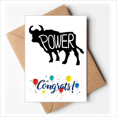 thumbnail image 1 of Black Cow Animal Outline Natural Wedding Cards Congratulations Greeting Envelopes, 1 of 3
