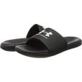 thumbnail image 4 of Under Armour Men's Shoes Slip-On Slide Sandal, Medium Width Black & White, SZ 12, 4 of 8