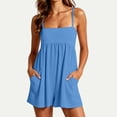 thumbnail image 2 of Women Summer Rompers Hot Shot Strappy Romper Strapless Athletic Romper Dressy Tennis One Piece Shorts Overalls, 2 of 8