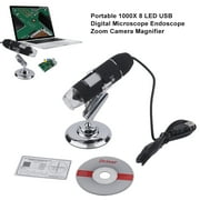 Portable 1000X 8 LED USB Microscope Endoscope Zoom Camera Magnifier microscope