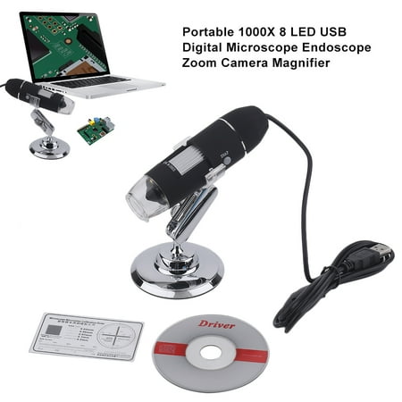 Portable 1000X 8 LED USB Microscope Endoscope Zoom Camera Magnifier microscope