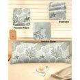 thumbnail image 2 of Coastal Sage Green Body Pillow Cover 20x54, Ocean Coral Starfish Shell Modern Decorative Pillowcase with Zipper, Microfiber Pillow Protector, Soft Breathable Long Lumbar Pillowcases for Women, 2 of 9
