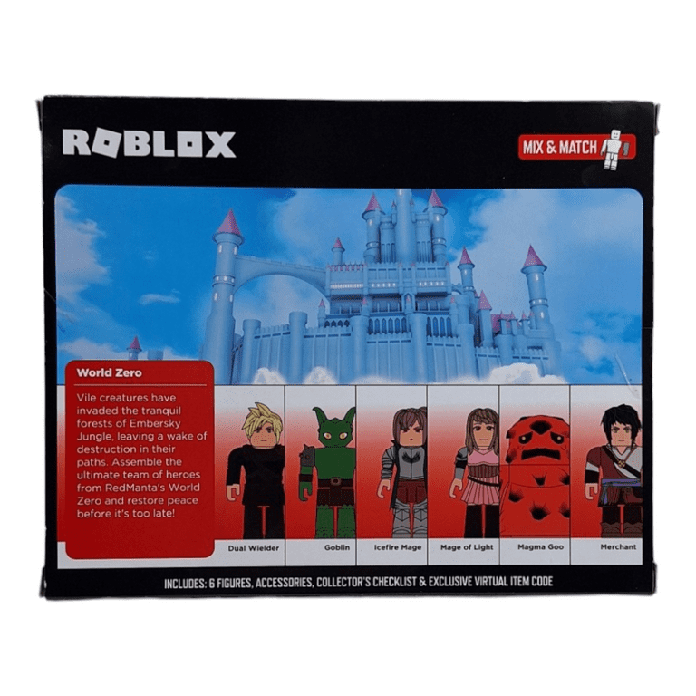 i8toys world box　零 Roblox Action Collection - World Zero Six Figure Pack [Includes
