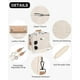 thumbnail image 4 of Bolso VOFANK de lona para mujer con cremallera, color beige, talla XL, 4 of 7
