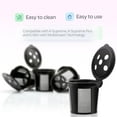 thumbnail image 3 of 4 Reusable K Cups for Keurig K Supreme, K Supreme Plus, K Slim with Multistream Technology, K-Brew Chill, K-Duo Hot & Iced - 4 Black Refillable Kcups Coffee Filters for Keurig Coffee Makers, 3 of 6